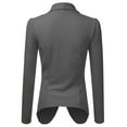 thumbnail image 3 of Doublju Women's Long Sleeve Draped Wide Shawl Lapel Blazer with Plus Size, 3 of 4