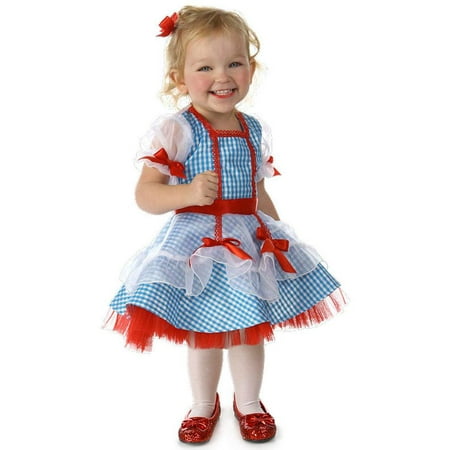 Princess Paradise Baby Girls' The Wizard of Oz Dorothy Glitter Deluxe Costume, As Shown, 12 to 18 Months