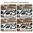 thumbnail image 7 of ODIKA 2'x3' Washable Accent Rug Black White Geometric Archways Design Elegant Contemporary with Artistic Symmetry for Bedroom, Nursery, RV, Pet Friendly, Bedside Mat, 7 of 7