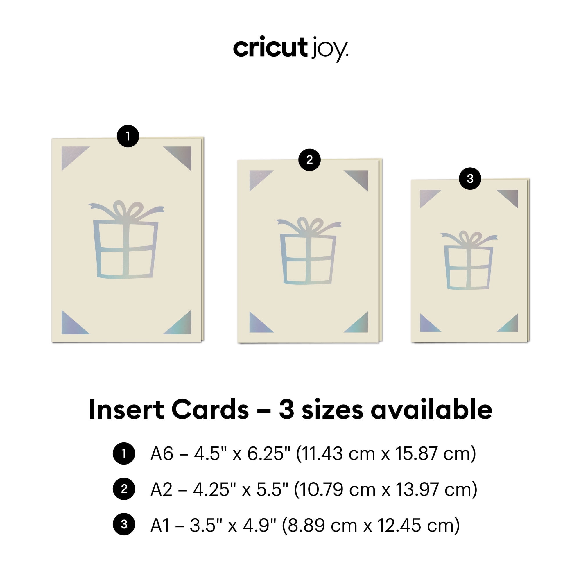 Cricut Joy™ Insert Cards, New Romantic Sampler 4.25 x 5.5