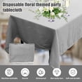 thumbnail image 3 of Jokapy Rectangle Fabric Tablecloth, Decorative Farmhouse Table Cover, Gray, 60" x 120", 3 of 11