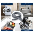 thumbnail image 7 of 10ft Washing Machine Drain Hose Extension Kit - Universal for Washer, Dishwasher & Dehumidifier, 7-Piece Set with U-Bracket, 4 Clamps & Adapter, 7 of 7