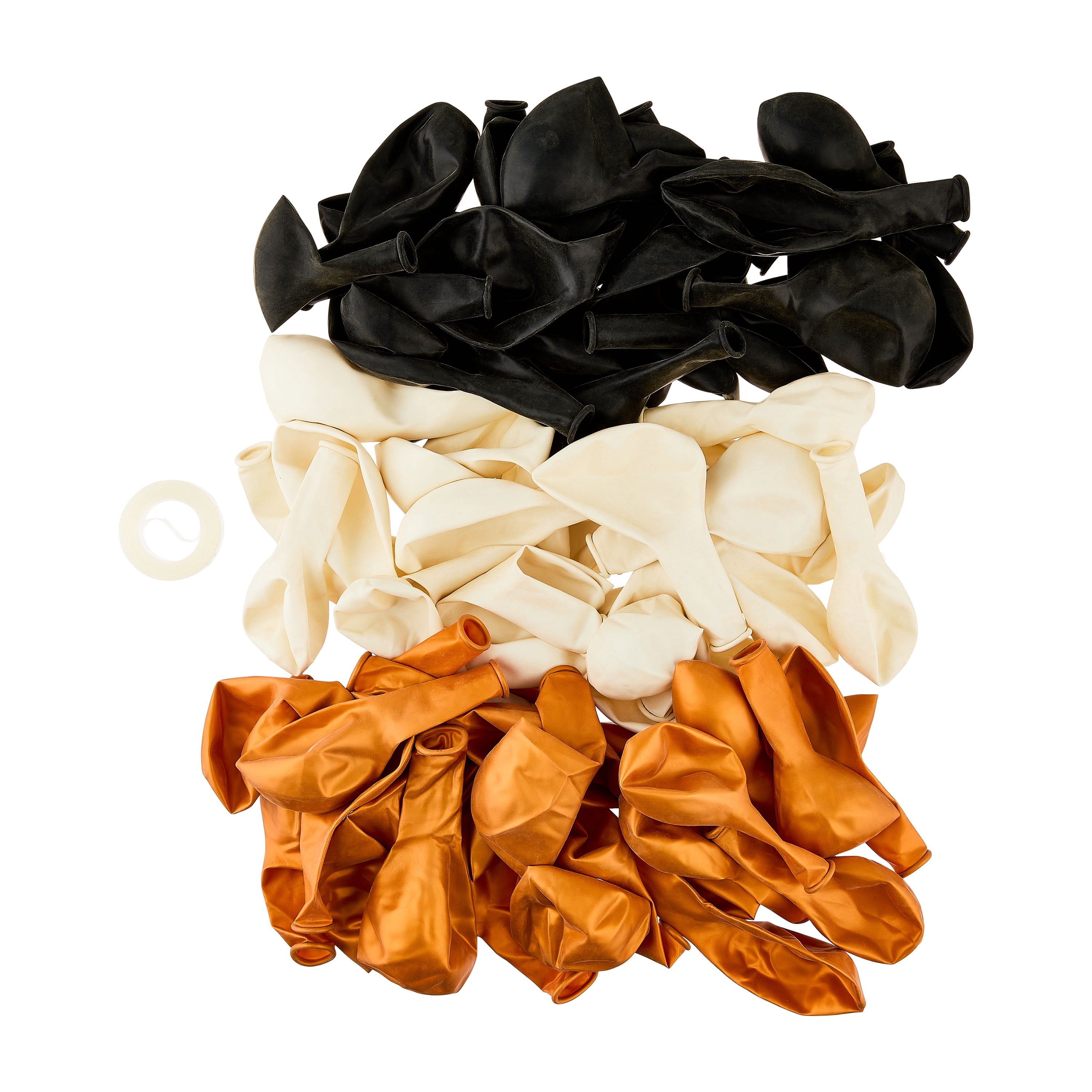 Black/White/Gold Balloon Garland, 76 Pieces, by Way To Celebrate