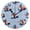 Black, variant on Cute Panda Pattern Wall Clock 10in Round Artistic Oil Painting Home Decor Desk Table Clock