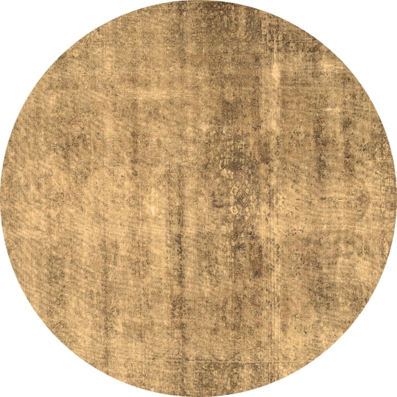 Ahgly Company Indoor Round Persian Brown Traditional Area Rugs, 3' Round