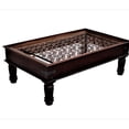 thumbnail image 2 of Farmhouse Style Antique Door Repurposed Coffee Table | Distressed Blue Center Table | Rustic Solid Wood Living Room Table | Unique Eclectic, 2 of 6