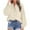 Beige, variant on IROINNID Fall Shirt for Women Savings Solid Turndown Collar Puff Sleeve T-Shirt Loose Blouse Basic Button Tops with Pocket,Beige