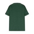 thumbnail image 5 of vigerkar Summer Cotton Plus Size Tops for Women Trendy Short Sleeve V Neck Loose Blouse Workout Basic Comfy T Shirts Tees (Dark Green, XL), 5 of 5