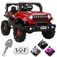 thumbnail image 1 of Camioneta Montable Eléctrica JOYKOO 4x4 Control Remoto Luz LED 12V Rojo, 1 of 7