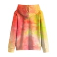 thumbnail image 6 of JFOPQVSM Girls Hooded Sweatshirt Comfortable and Fleece Fabric Warm and Stylish Tie Dye Colored Sweatshirt, 6 of 6