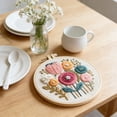 thumbnail image 4 of 2Pack Embroidery Kit For Beginners Cross Stitch Kits Needlepoint Set Colorful Flowers Patterns Embroidery Thread Kit For Craft Lover Hand Stitch With Threads Hoop Fabric-Floral, 4 of 4