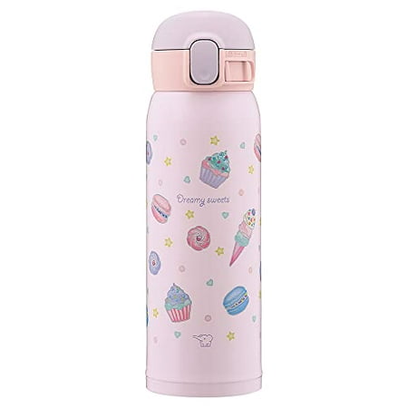 

ZOJIRUSHI SM-WG48-VZ Water Bottle Girls Mug One Touch Stainless Mug Seamless 0.48L Sweets Purple