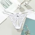 thumbnail image 4 of Gibobby Calzoncillos sexy Bragas adhesivas sin costuras impresas para mujer Sexy cintura tanga de seda de hielo bragas sexy(Blanco,Talla única), 4 of 5
