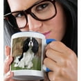 thumbnail image 2 of 3dRose, Cavalier Spaniel, 11oz Two-Tone Blue Mug, 2 of 7