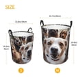 thumbnail image 3 of Fotbe Realistic Cute Puppy Cesto de Ropa con Asas, Cesto Impermeable de Gran Capacidad, Bolsa de Lavado para Dormitorio, Cesto de Ropa con Ruedas y Asas-Medium, 3 of 6