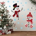 thumbnail image 5 of 4 Sheet Christmas Decorations Door Snowman Door Decorations Removable Christmas Wall Stickers Christmas Door Stickers with Snowflake Decals for Window Door Refrigerator Wall, 5 of 6