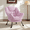 Pink, variant on Arlopu Modern Polyester Fabric Lazy Chair, Accent Oversized Comfy Reading Chair, Upholstered Armchair with Side Pocket for Living Room Bedroom Dorm, Black