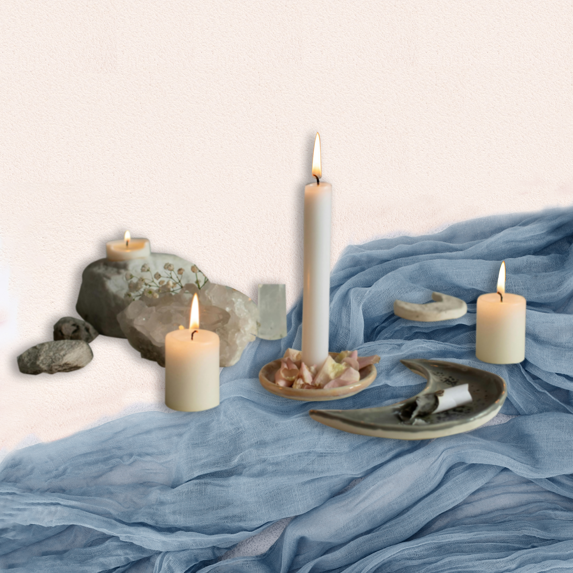 Unique Bargains Cheesecloth Table Runner for Wedding Easter Decoration Blue