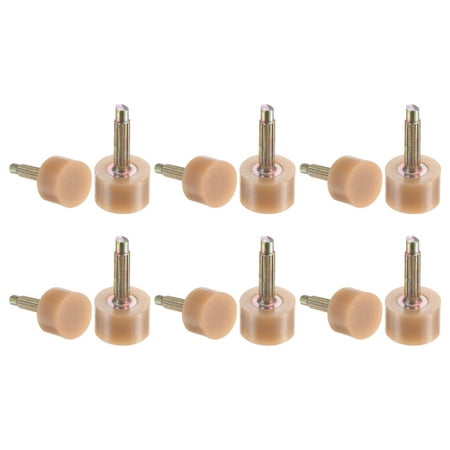 

6 Pairs TPU High Heel Tips Shoes Replacement Tap Caps 3mm Pin 10mm Round Shape Heel Repair Caps Beige
