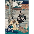 thumbnail image 3 of Utagawa Kunisada (Toyokuni III) 14x18 Black Modern Framed Museum Art Print Titled - Act I; Enya and Lady Kaoyo Trying to Pacify Wakasanosuke and Moronao (circa 1835), 3 of 5