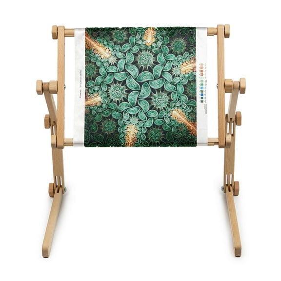 13.7in x 18.8in Needlework Table and Lap Hands-Free Stand with Adjustable Frame Made of Organic Beech Wood Tapestry Cross Stitch Embroidery Frame Holder