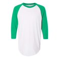 thumbnail image 1 of Augusta Sportswear Camiseta de béisbol 2.0, Blanco/Kelly, S Ropa deportiva Augusta 4420, 1 of 1