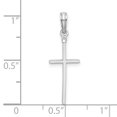 thumbnail image 2 of FJC Finejewelers 925 Sterling Silver Rhodium Plated Polished Thin Latin Cross Charm 9 mm, 2 of 6