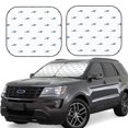 thumbnail image 1 of Balery Cute Shark Parasol para parabrisas de coche de 2 piezas | Parasol plegable para parabrisas delantero de coche para la mayoría de sedanes-Medium, 1 of 6