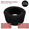thumbnail image 2 of ELW 6-7 oz. 2.4-2.8mm Straps, Belts, Strips  Black 1" X 50" 2.5cm X 127cm  Full Grain Leather Bison Hide DIY Craft Projects, Bag, Chap, Motorcycle, Shoe, Clothing, Jewelry, Wrapping, 2 of 8