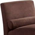 thumbnail image 4 of Benjara BM231827 Arched Fabric Upholstered Chaise Lounge with Pillow, Brown, 4 of 5