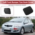 thumbnail image 2 of Tapa del gancho de remolque delantero izquierdo para Toyota Auris 2016-2018, tapa del gancho de remolque, gancho No.5212802919/5212802420, plástico negro mate, 1 Pcs, 2 of 6