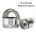 thumbnail image 1 of 5Pcs Biscuit Cutter Set  Stainless Steel Cookies Cutter Fondant Cutters with Handle for Cutting Thick or Thin Dough Stainless Steel Baking Tools Set (), 1 of 8