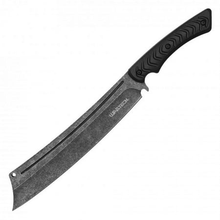Wartech 13 Black Tactical Fixed Blade Hunting Machete Knife with Sheath