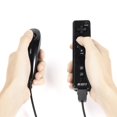 thumbnail image 2 of Wii Nunchuck Controller Motion Plus, Remote Control and Nunchuck Joystick Combo Set with Strap for Nintendo Wii / Wii U / Wii Mini Gamepad Console, Black, 2 of 7