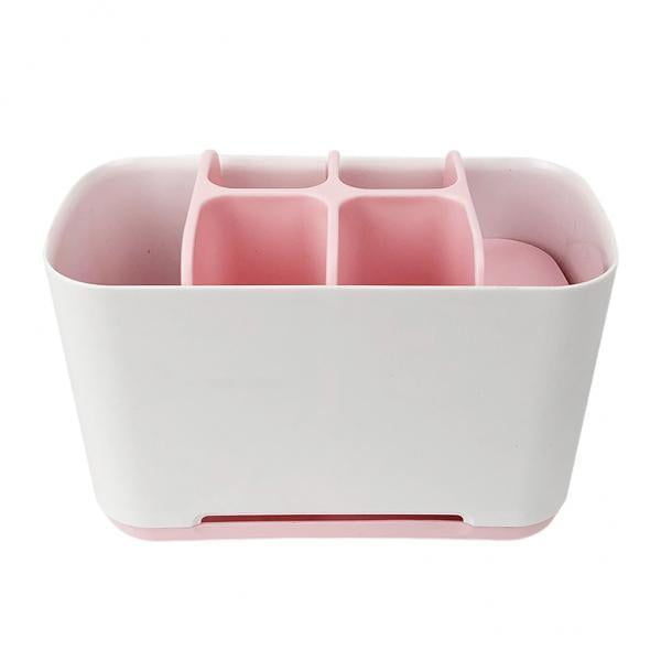 2x Soporte para maquinilla de afeitar, Almacenamiento de accesorios de baño, Organizador de pasta de , Soporte de almacenamiento ventilado en s Macarena Tenedor de almacenamiento de baño