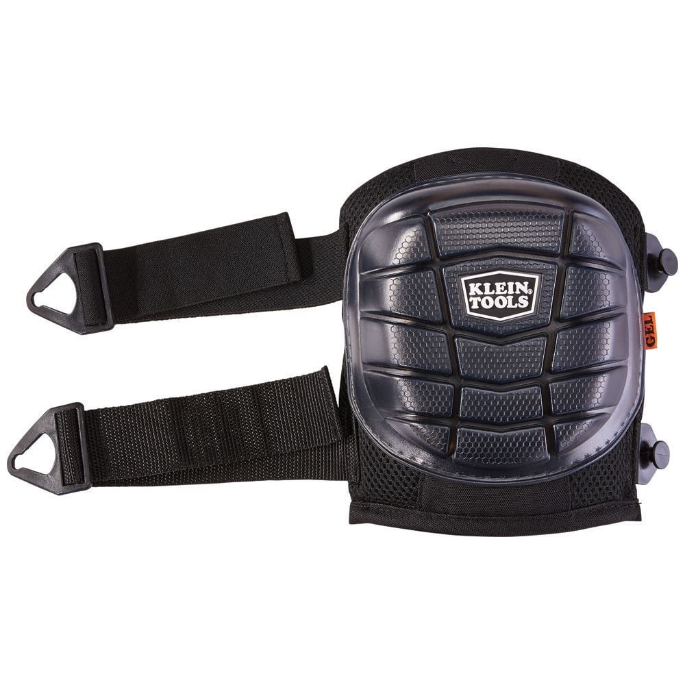 Klein Tools 60184 2-Piece Lightweight Gel Knee Pad Set - One Size, Black