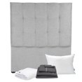 thumbnail image 1 of Cabecera Matrimonial Kinzo Gris+Almohada Royal+Protector Cloud+Sabanas Royal, 1 of 8