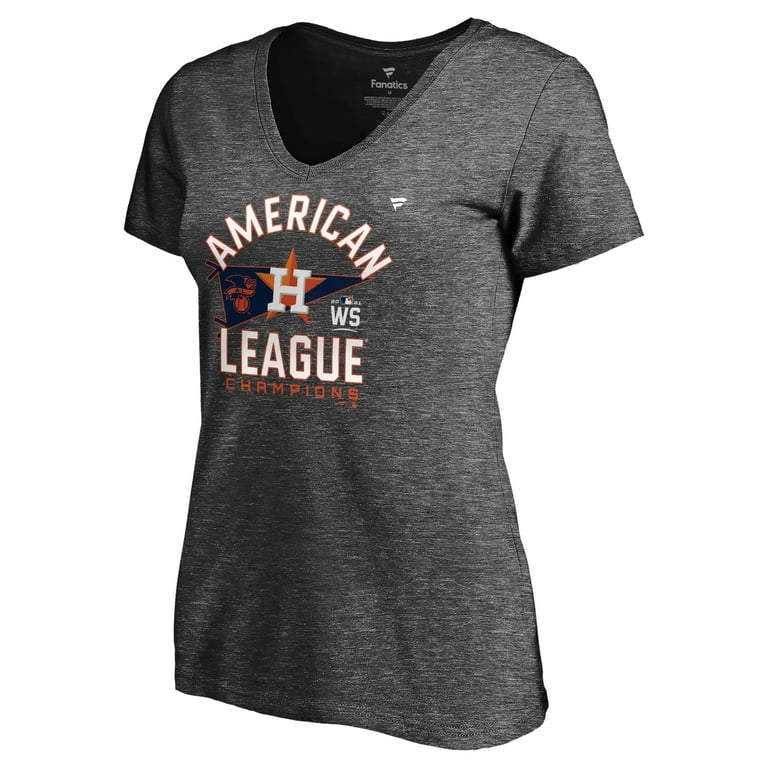 Women's Fanatics Heathered Charcoal Houston Astros 2021 American