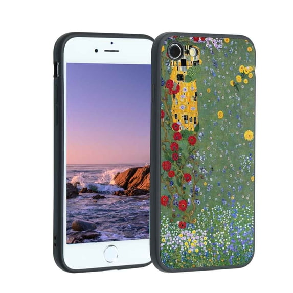 Nature-Painting Phone Case, Degined for iPhone 8 Case Men Women, Flexible Silicone Shockproof Case for iPhone 8