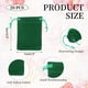 thumbnail image 2 of Uxcell 20 Pcs Bolsa de Terciopelo con Cierre de Cordón, 2.7 x 3.5 Pulgadas Bolsas de Regalo de Terciopelo para Favor de Boda, Empaque de Joyas, Organización y Almacenamiento, Verde, 2 of 7