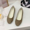 thumbnail image 2 of Xiaoxatg Women's Casual Shoes Comfortable Everyday On Footwear Ideal For Relaxation And Outings Featuring Suede Closed Toe And Heel Design Versatile 6.5 Coffee, 2 of 4