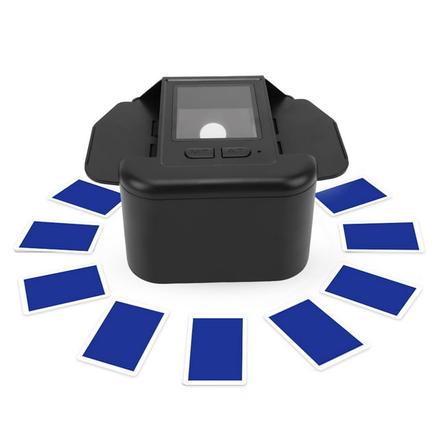 Automatic Card Shuffler Machine, Rechargeable Playing Cards Shuffling Machine, Low Noise Electric Shuffling Machine for 1-2 Decks, Portable Electric Card Shuffler for Home Games