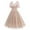 Beige, variant on ALLLIST Women's Dresses Midi Mesh Beige A Line Love Heart Elegant Evening Gown Teen's Dresses Size S-2XL