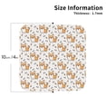 thumbnail image 2 of Lsque Corgi with Hearts Pattern 4" Drink Coasters Set of 4, PVC Leather Absorbent Coasters, Table Coaster Set Decorative Coffee Cup Coasters Housewarming Gift -Square, 2 of 6