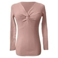 thumbnail image 4 of Wdgfv Acrylic Pullover Sweater Women Elegant V-Neck Knit Pullover For Women Slim Fit Long Sleeve Top Comfort Wear Versatile, 4 of 5