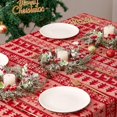 thumbnail image 7 of 4 PCS Mini Christmas Wreaths for Kitchen Cabinets, Frosted Cedar Christmas Candle Rings Wreath for Pillars Kitchen Cabinet Windows Centerpieces Table Decoration, 7 of 7