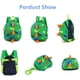 thumbnail image 3 of Linda mini mochila con estampado de dinosaurios para niños pequeños, mochila preescolar con correa y arnés de seguridad (azul claro) ER, 3 of 5