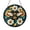 Acrylic 3.5 Inch, variant on Stained Glass Bee Floral Suncatcher Window Hanging, Vibrant Bumblebee with Blooming Flowers Round Sun Catcher, Garden Nature Light Decor Gift