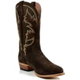 thumbnail image 3 of Zapatos de cabeza redonda con tacón grueso, retro, bordados, talla grande, botas para hombre, 3 of 5