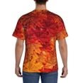 thumbnail image 3 of Bixox Men's Autumn Leaf Printed Short Sleeve Skinny Athletic T-Shirt, 3 of 6